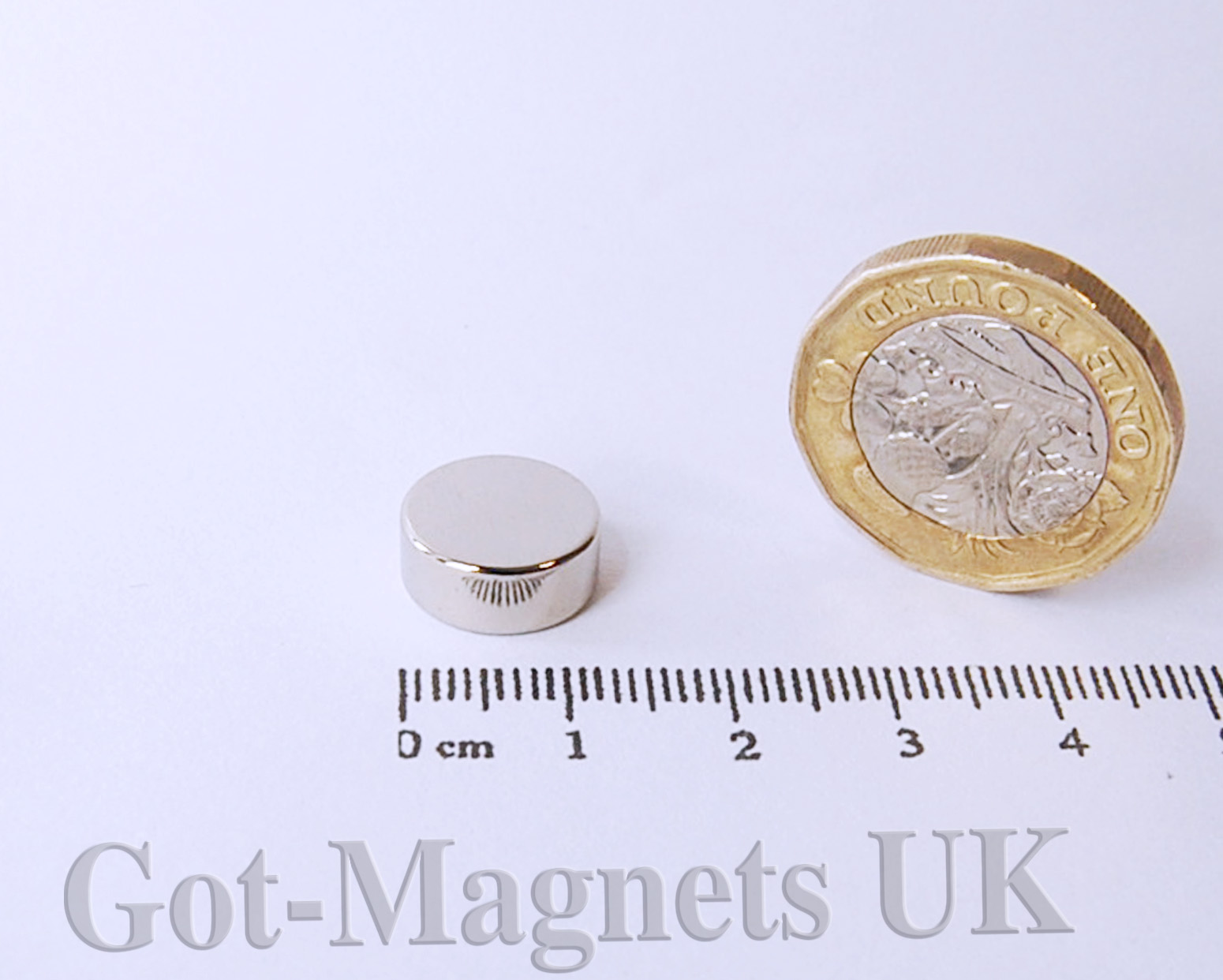 Neodymiummagnet, selbstklebend 12x1,5 mm, 8 Stück